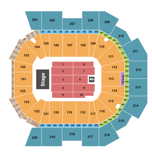 Moody Center ATX Trans-Siberian Orchestra Seating Chart